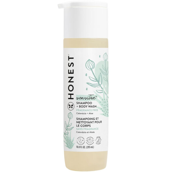 688a81cf0d116cae2416a35b63a877579e281acf5191bee00bef8.jpg The Honest Company 2-in-1 Cleansing Shampoo + Body Wash for Sensitive Skin | Gentle for Baby | Naturally Derived, Tear-free, Hypoallergenic | Fragrance Free, 10 fl oz
