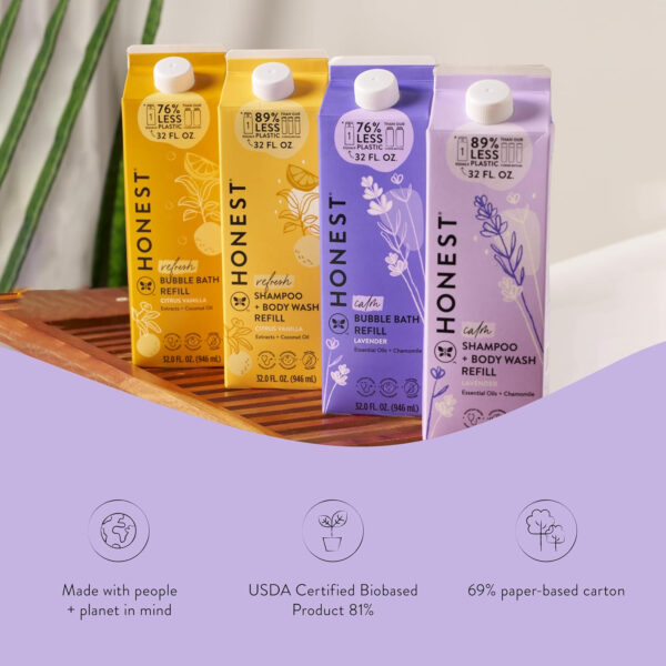 688a81d9b022dd09f0ff5a8eff68b0d7137fd9c108c6c9db60faf.jpg The Honest Company 2-in-1 Cleansing Shampoo + Body Wash for Sensitive Skin | Gentle for Baby | Naturally Derived, Tear-free, Hypoallergenic | Fragrance Free, 10 fl oz