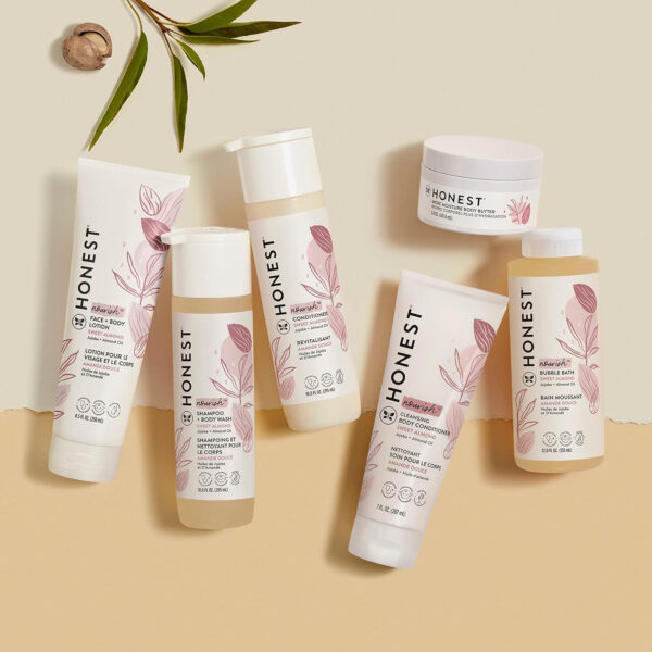 688a81de3644c494339439b67b4e3cf69b1d44941d0314c11c504.jpg The Honest Company 2-in-1 Cleansing Shampoo + Body Wash for Sensitive Skin | Gentle for Baby | Naturally Derived, Tear-free, Hypoallergenic | Fragrance Free, 10 fl oz