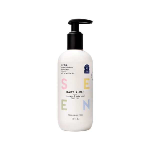 688a821ea74f9cff4f0db89359ce72c873a8b6aadbca504b7206d.jpg SEEN Baby 2-in-1 Shampoo & Body Wash – Fragrance-Free, Tear-Free & Non-Irritating – Dermatologist-Developed Gentle Cleanser for Sensitive & Eczema-Prone Skin