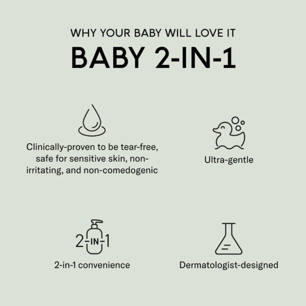 688a821fa114488fd740aa207bd811e6a9561f93720bea2858d07.jpg SEEN Baby 2-in-1 Shampoo & Body Wash – Fragrance-Free, Tear-Free & Non-Irritating – Dermatologist-Developed Gentle Cleanser for Sensitive & Eczema-Prone Skin
