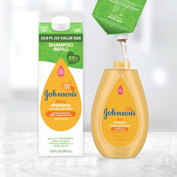 688a823c166f86d13525837f235918d61620e99514a4d58280a44.jpg Johnson's Baby Shampoo with Tear-Free Formula, Shampoo for Baby's Delicate Scalp & Skin, Gently Washes Away Dirt & Germs, Paraben-, Phthalate-, Sulfate- & Dye-Free, 20.3 fl. oz