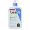 CeraVe Baby Wash & Shampoo, Fragrance, Paraben, & Sulfate Free Shampoo for Tear-Free Baby Bath Time, 8 Ounce