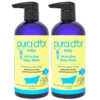 PURA D'OR 16 Oz All-in-One Calming Baby Wash & Shampoo For Hair & Entire Body, Tear Free, Sulfate Free, Natural Aloe Vera, USDA Biobased Gentle Formula