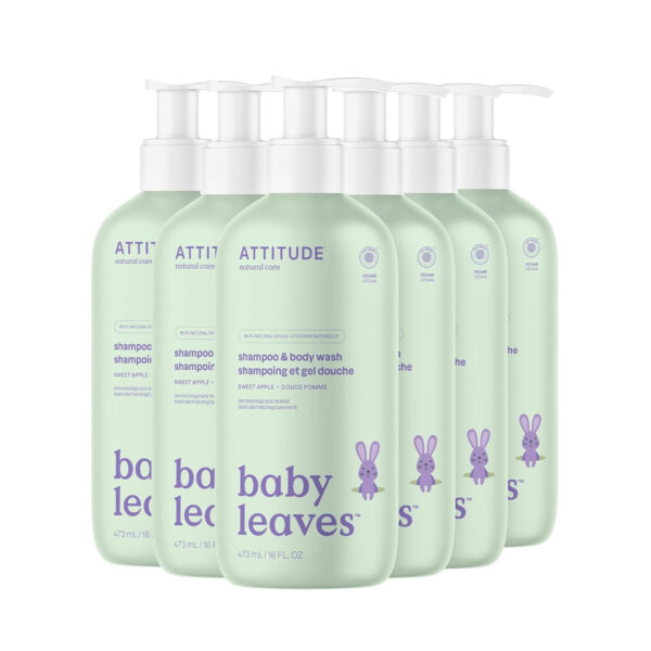 688a863bdd1c282e8024201df5d9de64a5a24125f1491dca08b4c.jpg ATTITUDE 2-in-1 Shampoo and Body Wash for Baby, EWG Verified, Dermatologically Tested, Vegan, Good Night, 16 Fl Oz