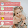 Bright Body Baby Head To Toe Wash 8 oz | Gentle Baby Shampoo And Body Wash For Sensitive Skin | Natural Ingredients | Unscented Non Toxic | Vegan, Cruelty-Free