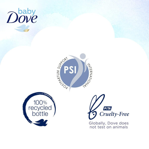 688a875eeda6f595afa3695d4181370312459985154827495bfaa.jpg Baby Dove Sensitive Skin Care Baby Wash Calming Moisture For a Calming Bath Wash Hypoallergenic and Tear-Free, Washes Away Bacteria 13 oz