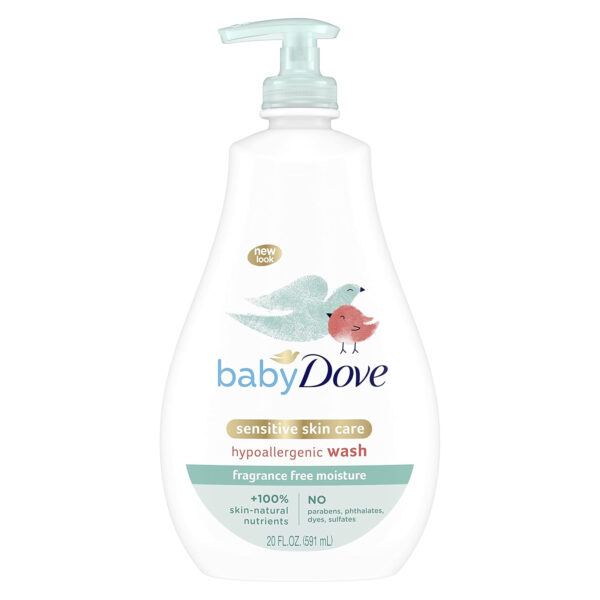 688a8762c7de487d25943c0ec3f530a09fc412725ed10d023b9f4.jpg Baby Dove Sensitive Skin Care Baby Wash Calming Moisture For a Calming Bath Wash Hypoallergenic and Tear-Free, Washes Away Bacteria 13 oz