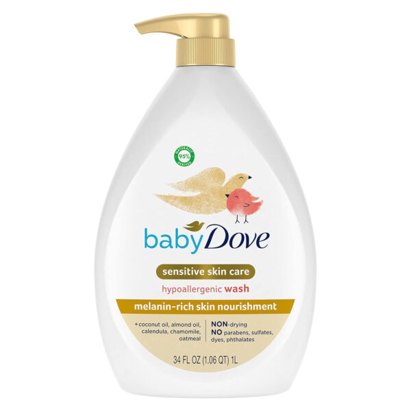 688a879ea2ac3ad97332102c8b4a75fbd2d14a02d0562667ad69c.jpg Baby Dove Sensitive Skin Care Baby Wash Rich Moisture For Baby Bath Time Tear-Free and Hypoallergenic 34 oz