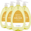 Amazon Basics Tear-Free Baby Hair and Body Wash, 27.1 Fluid Ounce, Lightly Scented, 4-Pack (Previously Solimo)