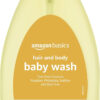 Amazon Basics Tear-Free Baby Hair and Body Wash, 27.1 Fluid Ounce, Lightly Scented, 4-Pack (Previously Solimo)