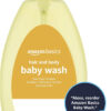 Amazon Basics Tear-Free Baby Hair and Body Wash, 27.1 Fluid Ounce, Lightly Scented, 4-Pack (Previously Solimo)