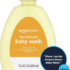 Amazon Basics Tear-Free Baby Hair and Body Wash, 27.1 Fluid Ounce, Lightly Scented, 4-Pack (Previously Solimo)