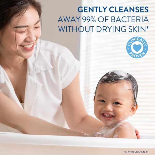 Cetaphil Baby Wash & Shampoo Plus Body Lotion, Healthy Skin Essentials, Head to Toe Hydration for up to 24 Hours, for Delicate, Sensitive Skin, 2-Pack,White