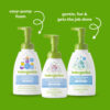 Babyganics Baby Shampoo + Body Wash Pump Bottle, Fragrance Free, 16oz, 3 Pack
