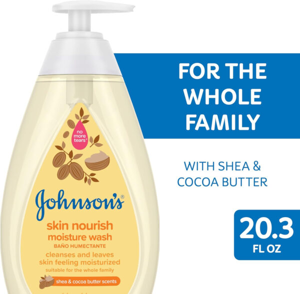 688a88b3561f6d253a311169f4093c47db561d8adbdd899ed79c9.jpg Johnson's Skin Nourishing Moisture Baby Body Wash With Vanilla & Oat Scents, Hypoallergenic & Tear Free Baby Bath Wash, Paraben-, Dye-, Sulfate & Phthalate-Free, 20.3 fl. oz