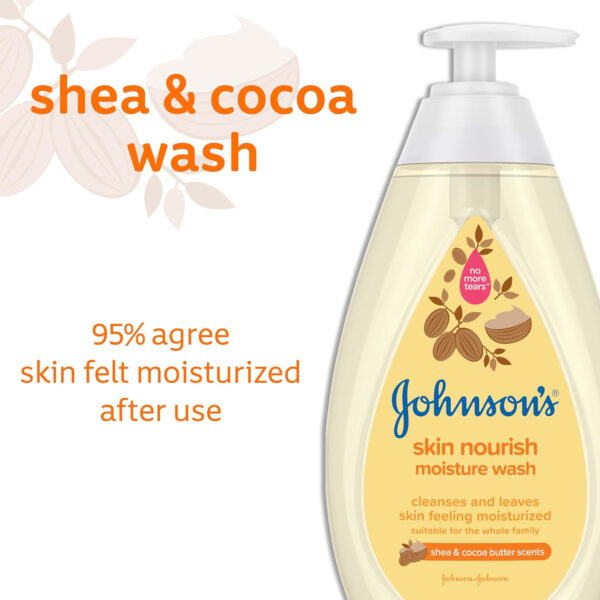 688a88b8ae4d8731f338661d6f66220213ee013bc57a7b24ac871.jpg Johnson's Skin Nourishing Moisture Baby Body Wash With Vanilla & Oat Scents, Hypoallergenic & Tear Free Baby Bath Wash, Paraben-, Dye-, Sulfate & Phthalate-Free, 20.3 fl. oz