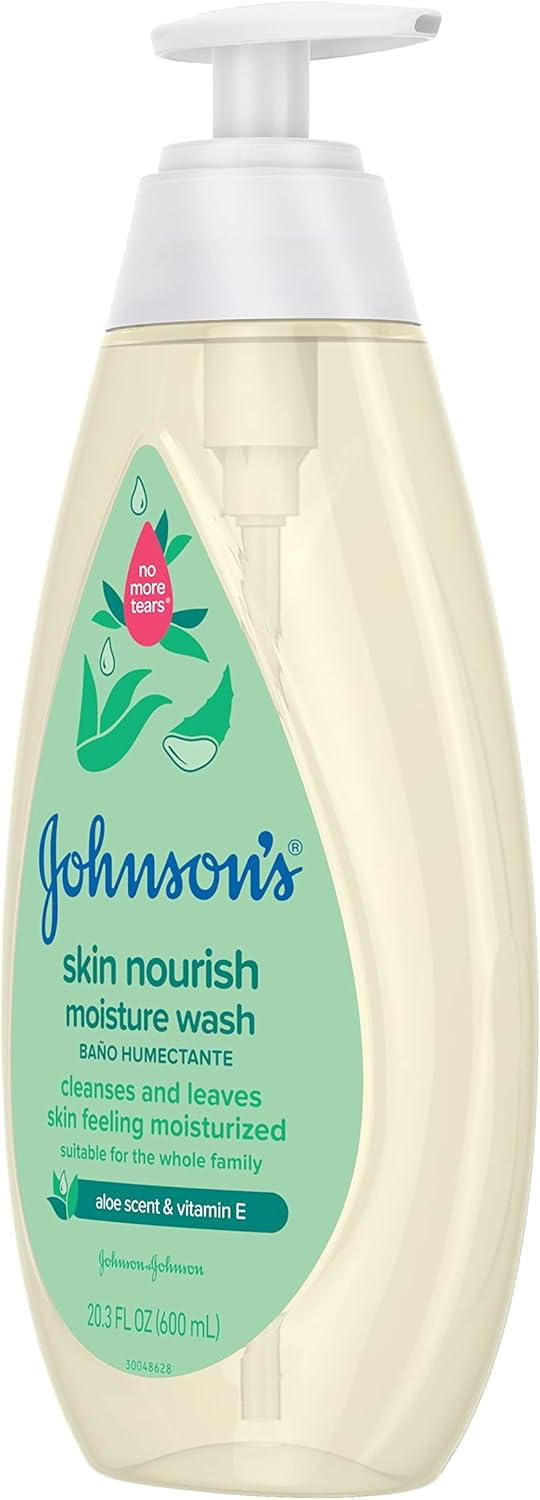 688a88c322e51f981991204f7f41e6711c39032bff021eb497b47.jpg Johnson's Skin Nourishing Moisture Baby Body Wash With Vanilla & Oat Scents, Hypoallergenic & Tear Free Baby Bath Wash, Paraben-, Dye-, Sulfate & Phthalate-Free, 20.3 fl. oz