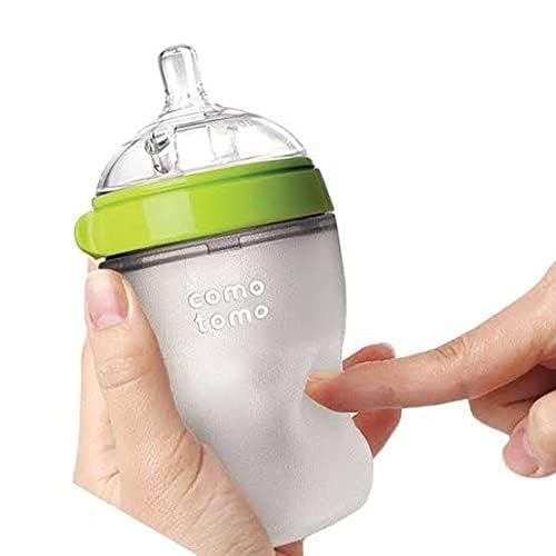 Comotomo Baby Bottle Double Pack, Green, 8oz