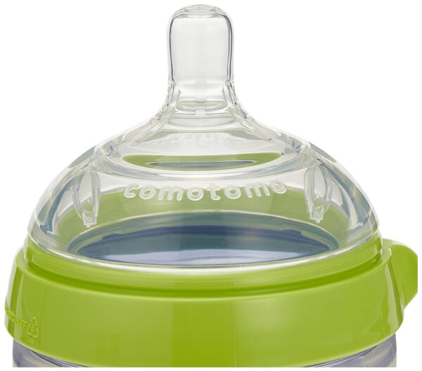 Comotomo Baby Bottle Double Pack, Green, 8oz