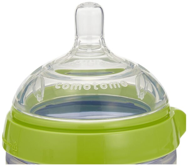 Comotomo Baby Bottle Double Pack, Green, 8oz