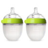 Comotomo Baby Bottle Double Pack, Green, 8oz
