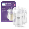 Philips Avent Natural Baby Bottles with Natural Response Nipples (Medium Flow, Flow 3), 9oz, 4-Pack, SCY903/04