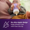 Philips Avent Natural Baby Bottles with Natural Response Nipples (Medium Flow, Flow 3), 9oz, 4-Pack, SCY903/04