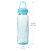 Evenflo Feeding Classic Tinted Plastic Standard Neck Bottles for Baby, Infant and Newborn, Pink/Lavender/Teal, 8 Ounce (Pack of 12)