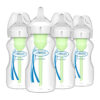 Dr. Brown's Natural Flow Anti-Colic Options+ Wide-Neck Baby Bottles 9 oz/270 mL,with Level 1 Slow Flow Nipple,4 Count,0m+