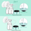Electric Breast Pump, Breast Pump Electric Breastfeeding Pump 3 Modes 10 Levels Dual Rechargeable Nursing Double Breast Milk Pump Massage with Touchscreen LED