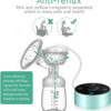 Electric Breast Pump, Breast Pump Electric Breastfeeding Pump 3 Modes 10 Levels Dual Rechargeable Nursing Double Breast Milk Pump Massage with Touchscreen LED