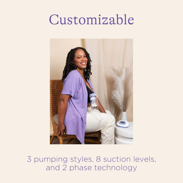 Lansinoh Signature Pro Double Electric Breast Pump, Portable with LCD Display, 3 Power Options, Includes 25mm Flanges, 2 Baby Bottles with 1 Slow Flow Bottle Nipple, and Carry Bag