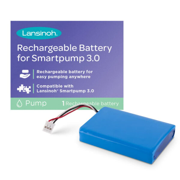 Lansinoh Smartpump 3.0 Double Electric Breast Pump, Portable and Rechargeable, Connects to Baby App, Hospital Strength Suction for Breastfeeding Moms