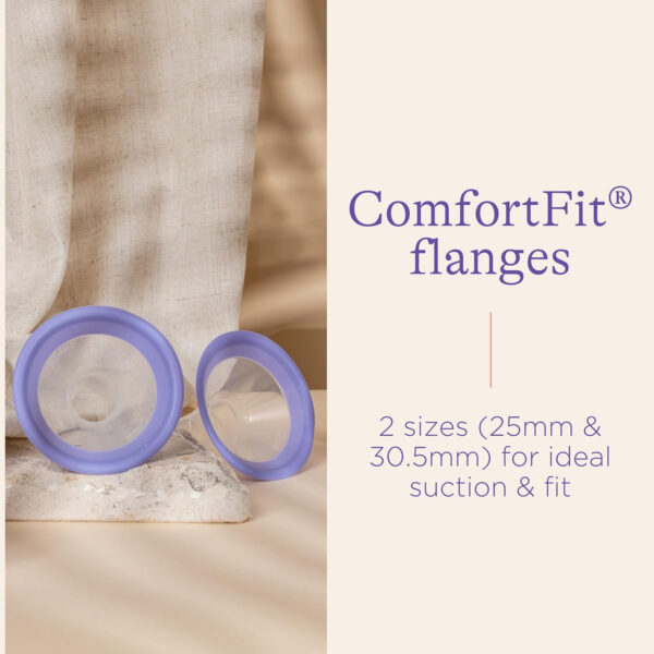 Lansinoh Manual Breast Pump, Hand Pump with Comfortable Flange, Includes 5oz Baby Bottle with Slow Flow Nipple, Breastfeeding Essentials