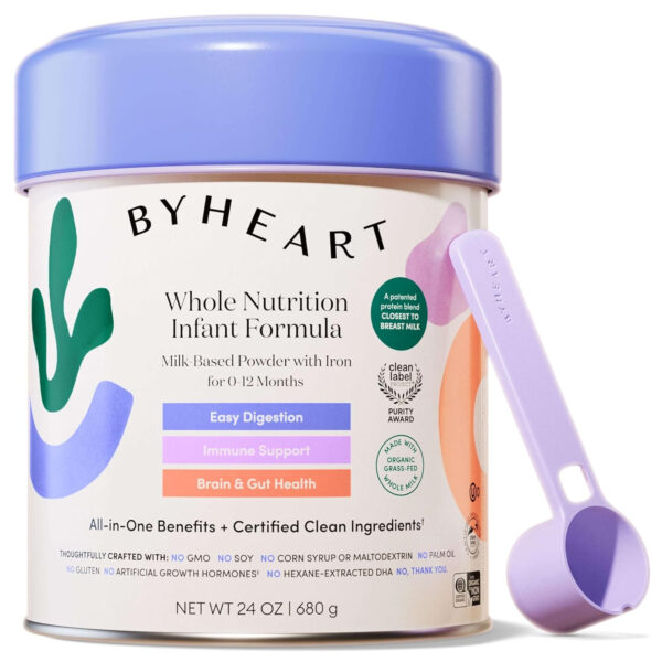 688a93b39365fd8980f3118960e356ee14108debb933a2f49e696.jpg Infant Formula Powder for Infants 0-12 Months, Made With Organic Whole Milk, Clean Label Project Certified, Closest-to-Breast Milk Baby Formula Patented Protein Blend, 24 Ounce (Pack of 1)