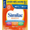 Similac Sensitive Infant Formula, for Fussiness & Gas Due to Lactose Sensitivity, Baby Formula Powder, 29.8-oz Value Can