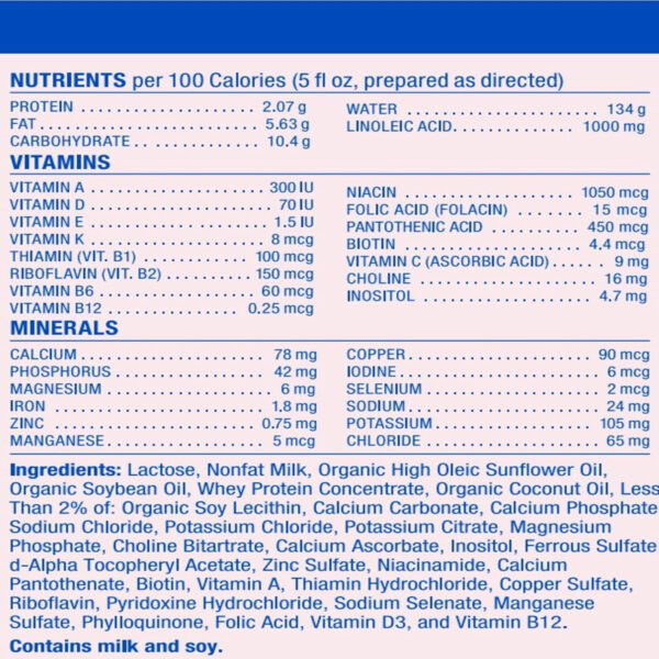 Baby's Only Infant Complete Nutrition Baby Formula - Milk Based Powder with Iron, Vitamin D, Calcium & Choline - Mehadrin Certified Kosher Baby Food (0-12 months)