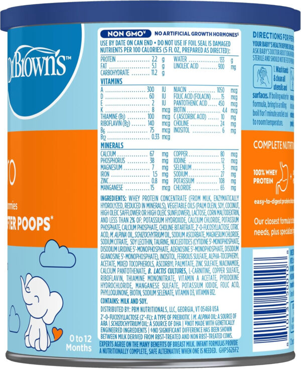 Good Start | Dr. Brown’s Gentle Pro, Baby Formula Powder, For Sensitive Tummies, Easy Digestion and Softer Poops, Infant Formula with Probiotics, DHA, Non-GMO, 32 OZ