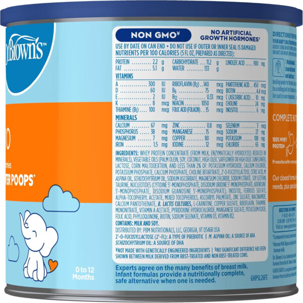 Good Start | Dr. Brown’s Gentle Pro, Baby Formula Powder, For Sensitive Tummies, Easy Digestion and Softer Poops, Infant Formula with Probiotics, DHA, Non-GMO, 32 OZ