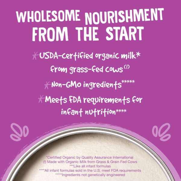 Earth's Best Organic Sensitivity Infant Formula for Babies 0-12 Months, Reduced Lactose Powder Formula with Iron, Omega-3 DHA, and Omega-6 ARA, 32 Ounce Value Container