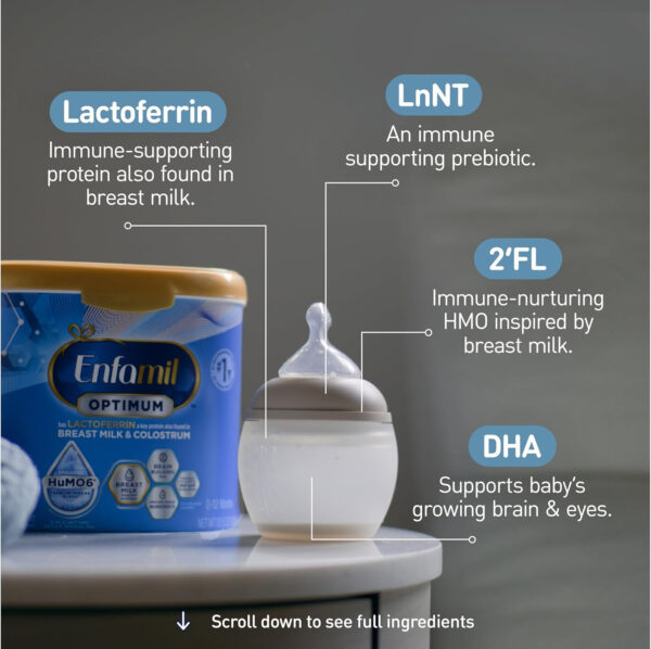 688a953739d529e4c5fb8dc058771a13089e2ea39a93cd31f92ea.jpg Enfamil Optimum Baby Formula, Our Closest Formula to Breast Milk, Immune-Supporting Lactoferrin also found in Breast Milk, Brain-Building DHA, 20.5 Oz
