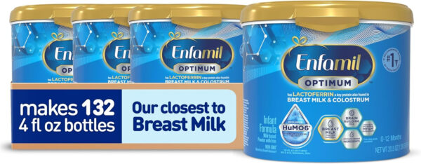 688a9556afe1e0aca0fd22a836445b65f1edd625f5f4aad37013f.jpg Enfamil Optimum Baby Formula, Our Closest Formula to Breast Milk, Immune-Supporting Lactoferrin also found in Breast Milk, Brain-Building DHA, 20.5 Oz