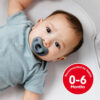 NUK Timeless Comfy Pacifier | 100% Silicone, One-Piece Design | BPA-Free, Gentle on Baby’s Skin | 5-Pack, for 0-6M