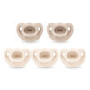 NUK Timeless Comfy Pacifier | 100% Silicone, One-Piece Design | BPA-Free, Gentle on Baby’s Skin | 5-Pack, for 0-6M
