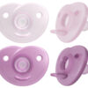 Philips Avent Soothie Heart Pacifier, Pink/Light Pink, 0-3 Months, 4 Pack, SCF099/42