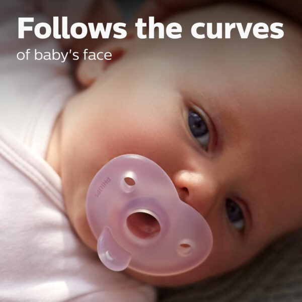 Philips Avent Soothie Heart Pacifier, Pink/Light Pink, 0-3 Months, 4 Pack, SCF099/42