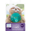 Philips AVENT Soothie Snuggle Pacifier Holder with Detachable Pacifier, 0m+, Elephant, SCF347/03- 1 Count (Pack of 1)