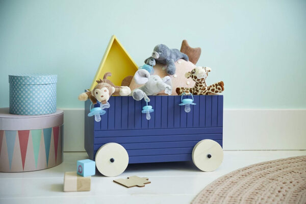 Philips AVENT Soothie Snuggle Pacifier Holder with Detachable Pacifier, 0m+, Elephant, SCF347/03- 1 Count (Pack of 1)