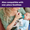 Philips AVENT Soothie Snuggle Pacifier Holder with Detachable Pacifier, 0m+, Elephant, SCF347/03- 1 Count (Pack of 1)